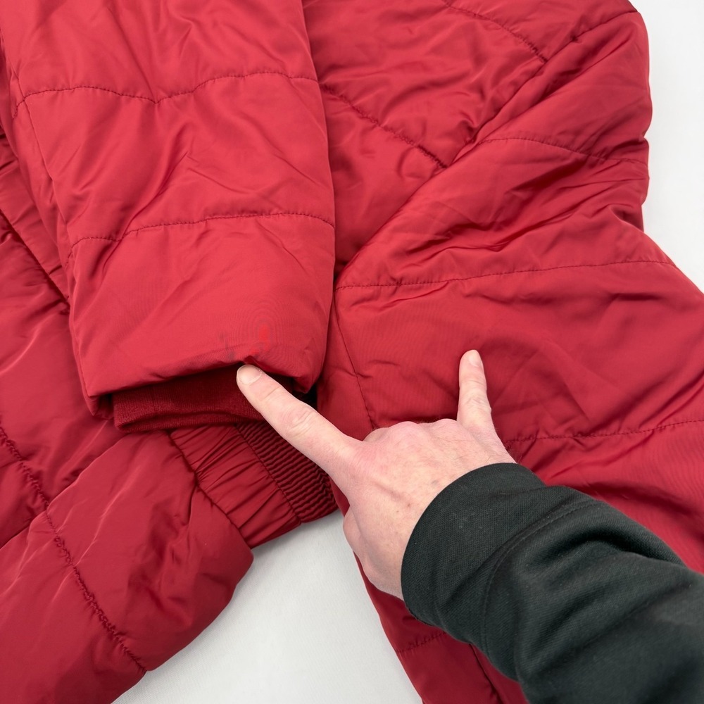 Torrid Fit & Flare Cinch Puffer Jacket Womens 6XL Faux Fur Lined Hooded Coat Red - Picture 9 of 9